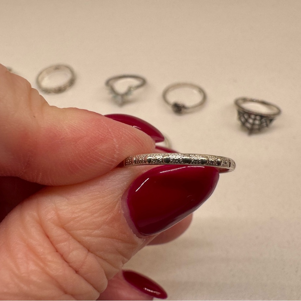 Sterling Silver Celestial Ring Set - image 5